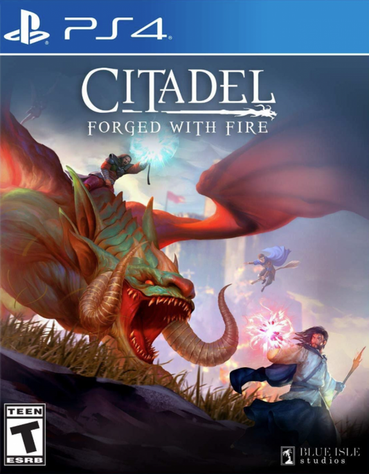 Citadel: Forged with Fire – PlayStation 4 (PS4) video game cover image, open-world RPG by Blue Isle Studios