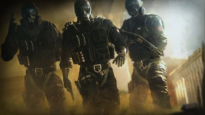 Tom Clancy's Rainbow Six Siege Advanced Edition PlayStation 4 PS4 for retro video game enthusiasts featuring tactical first person shooter gameplay team based multiplayer combat strategic planning destructible environments operator abilities competitive online matches and collectible gaming appeal gameplay  