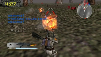 Star Wars: Battlefront II gameplay for PlayStation Portable (PSP) third-person and first-person shooter game