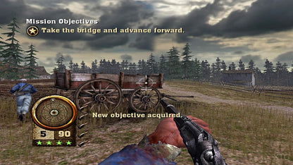 History Channel Civil War Secret Missions PlayStation 2 PS2 video game, first-person shooter, historical military missions, strategy action gameplay screenshot