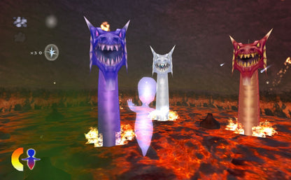 Casper Spirit Dimensions for GameCube featuring family friendly action adventure gameplay with light puzzle elements gameplay screenshot