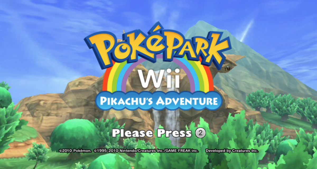 PokePark Wii: Pikachu’s Adventure – Nintendo Wii (Wii) Pokémon action-adventure family video game title screen
