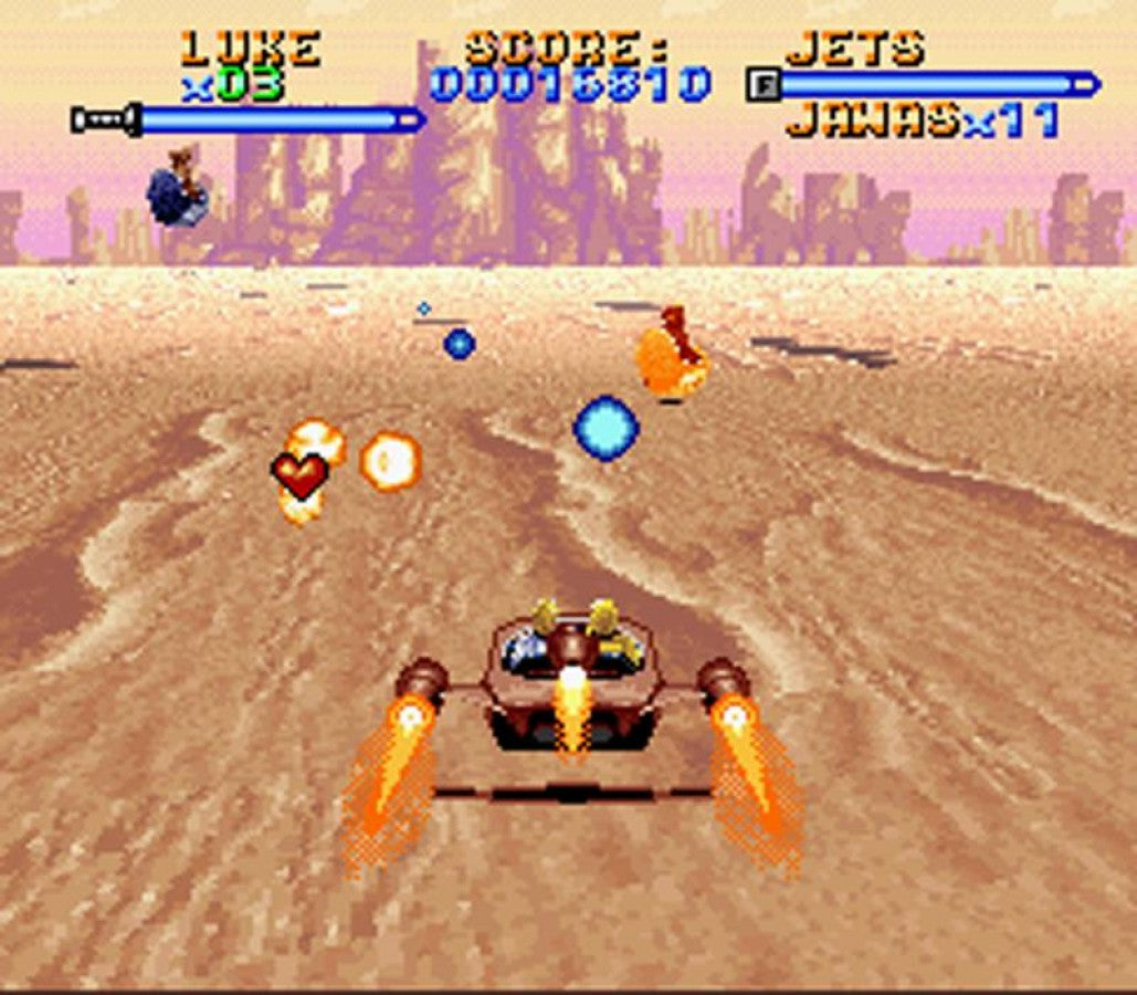 Super Star Wars Player’s Choice for Super Nintendo featuring classic action gameplay in the Star Wars universe gameplay
