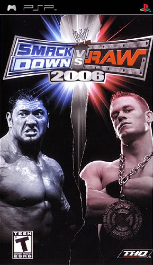 WWE SmackDown vs. Raw 2006 – cover art for PlayStation Portable (PSP) professional wrestling fighting game