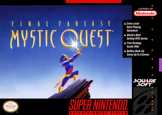 Final Fantasy: Mystic Quest cover art for Super Nintendo Entertainment System (SNES) video game