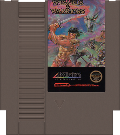 Wizards & Warriors cartridge for Nintendo Entertainment System (NES) retro video game