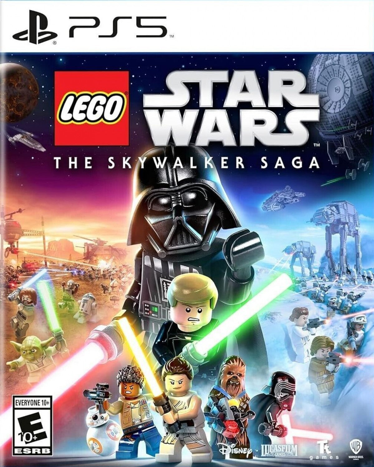 LEGO Star Wars: The Skywalker Saga cover art for PlayStation 5 (PS5) action adventure video game
