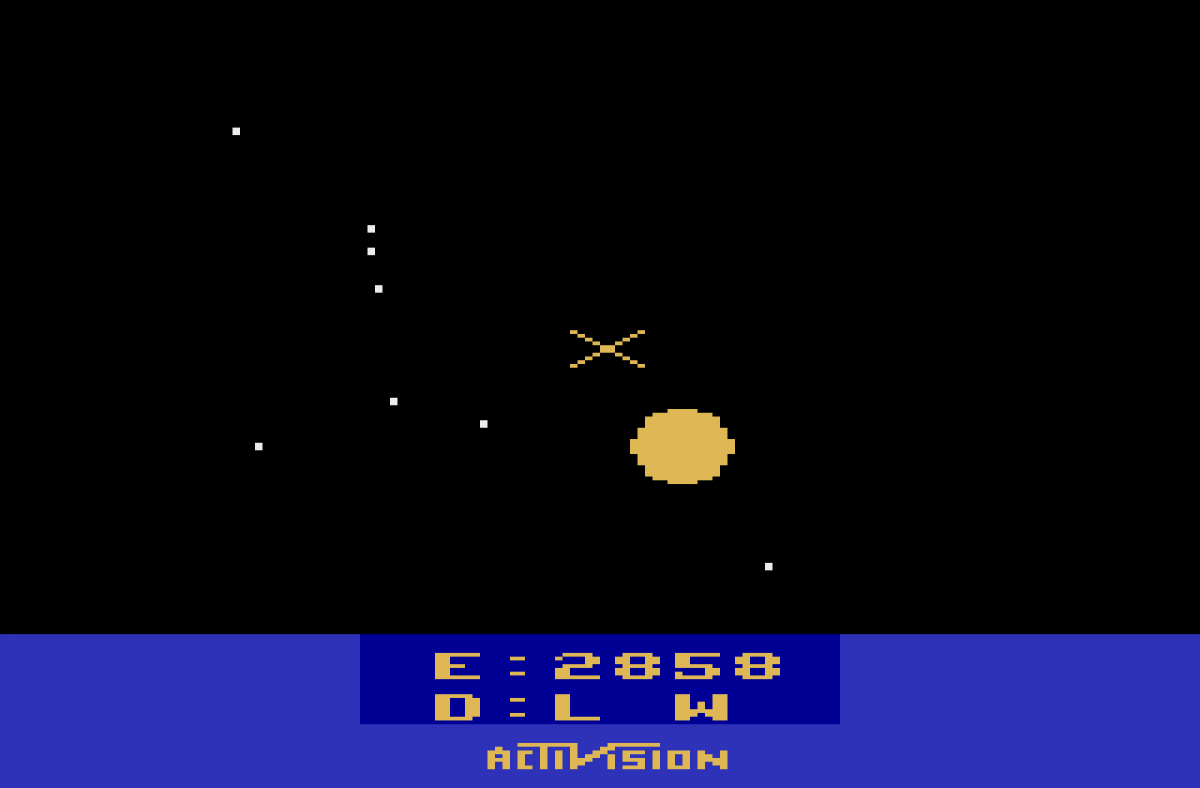 Starmaster for Atari 2600 with classic space combat and starship simulation theme gameplay