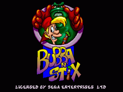Bubba and Stix Sega Genesis GEN for retro video game enthusiasts featuring side scrolling puzzle platforming gameplay unique stretchy companion mechanics creative level design colorful environments challenging obstacles quirky adventure and collectible gaming appeal