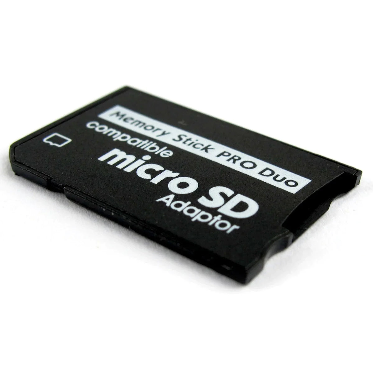 Memory Stick DS to Pro Duo Adapter PSP Accessory memory card adapter storage expansion accessory compatible with Sony PlayStation Portable PSP system Pro Duo memory card support portable gaming hardware retro video game accessory PSP