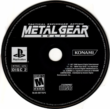 Metal Gear Solid: The Essential Collection disc art for PlayStation 2 (PS2) video game