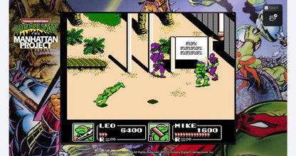 Teenage Mutant Ninja Turtles: The Cowabunga Collection gameplay for PlayStation 5 (PS5) classic arcade action video game