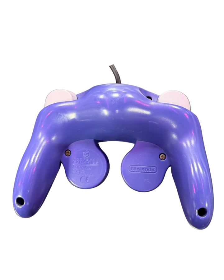 Official Nintendo GameCube controller in indigo, wired gaming controller with responsive buttons and ergonomic design, compatible with Nintendo GameCube and Nintendo Switch for retro and modern gaming sessions