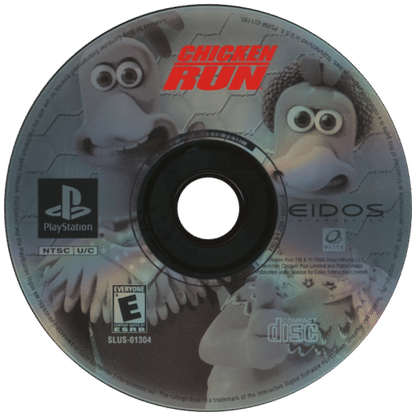 Chicken Run disc for PlayStation 1 (PS1) retro video game