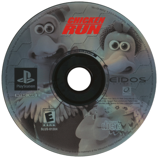Chicken Run disc for PlayStation 1 (PS1) retro video game
