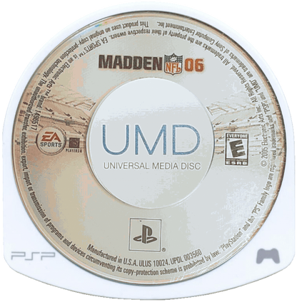 Madden 06 disc for PlayStation Portable (PSP) football sports game