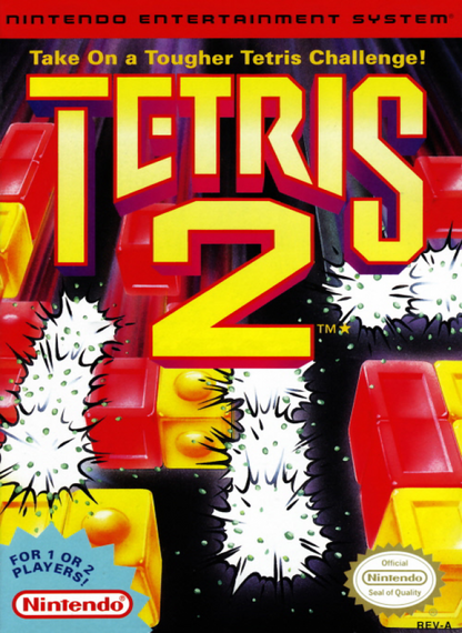 Tetris 2 cover art for Nintendo Entertainment System (NES) video game