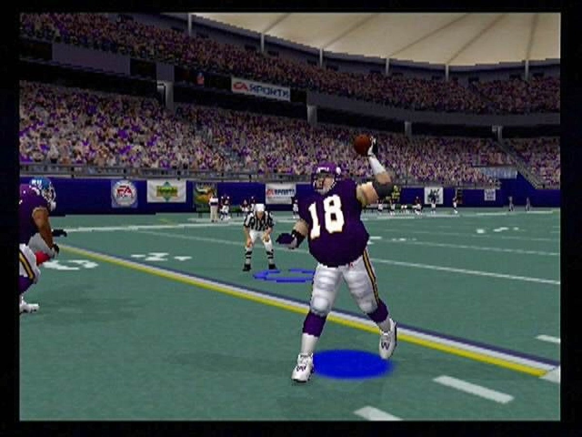 Madden NFL 2001 gameplay for PlayStation 2 (PS2) sports video game