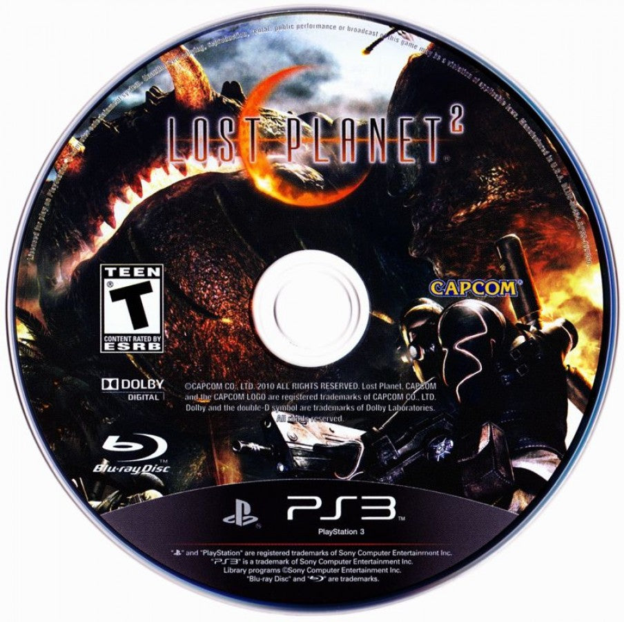 Lost Planet 2 disc for PlayStation 3 (PS3) video game