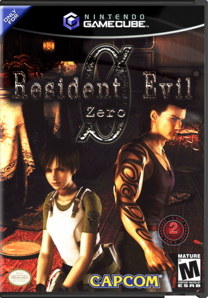 Resident Evil: Zero cover art for Nintendo GameCube (GC) survival horror video game