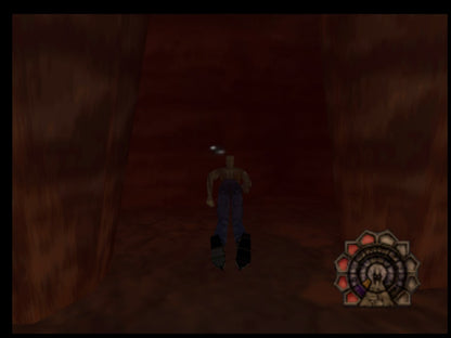 Shadow Man Nintendo 64 N64 video game, game only cartridge, dark action adventure, horror-themed gameplay, classic console title gameplay screenshot