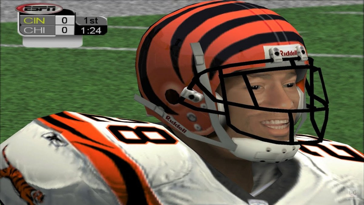 NFL 2K3 Xbox football sports video game Sega Sports simulation with ESPN integration first-person football mode and deep franchise gameplay gameplay screenshot