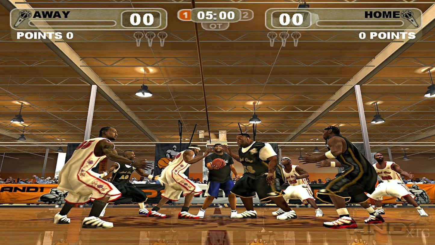 AND 1 Streetball PS2 sports basketball video game gameplay
