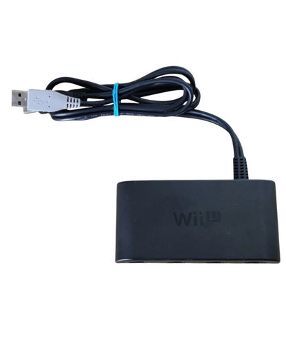 Original Wii U GameCube controller adapter with 4 ports for GameCube controllers