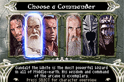 The Lord of the Rings The Third Age Game Boy Advance GBA for role playing strategy video game fans featuring tactical turn based combat Middle earth adventure Fellowship inspired storyline fantasy quests character progression portable RPG gameplay collectible gaming appeal gameplay