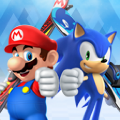 Mario & Sonic at the Sochi 2014 Olympic Games conole app icon art for Nintendo Wii U (WiiU) video game