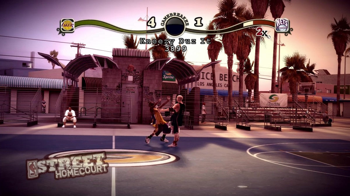 NBA Street Homecourt gameplay for Xbox 360 (X360) arcade-style basketball video game