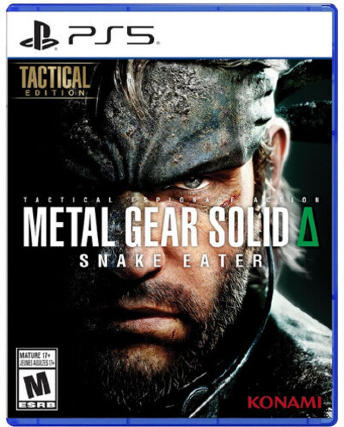 Metal Gear Solid 3: Snake Eater Tactical Edition game featuring stealth-action gameplay, cinematic espionage storytelling, and tactical combat missions cover art