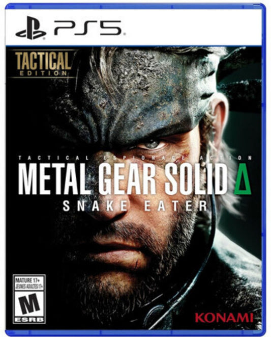 Metal Gear Solid 3: Snake Eater Tactical Edition game featuring stealth-action gameplay, cinematic espionage storytelling, and tactical combat missions cover art