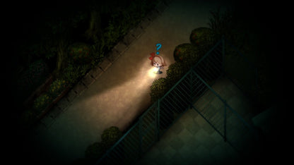 Yomawari: The Long Night Collection Nintendo Switch game featuring eerie survival horror, night-time exploration, and charming yet creepy pixel art adventure gameplay