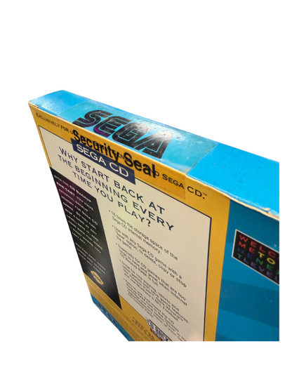 Sega CD Backup RAM Cart official Sega memory expansion cartridge for the Sega CD increases save storage capacity game save management accessory plugs into Genesis cartridge slot retro gaming hardware peripheral accessory for RPG and save heavy games top seal