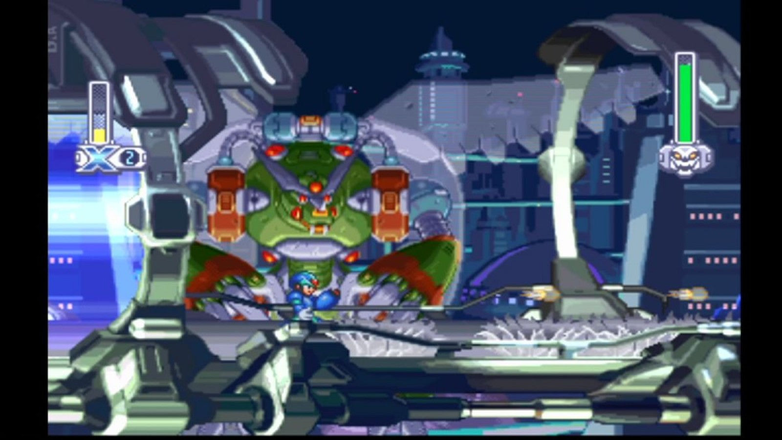 Mega Man X4 retro sci-fi action platform game for PlayStation 1 (PS1) gameplay