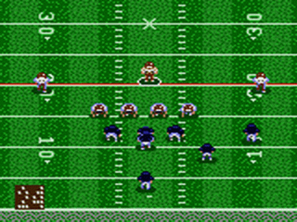 NFL Quarterback Club 96 gameplay for Sega Game Gear football video game.