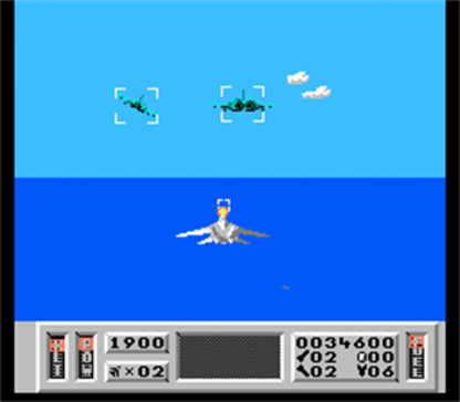 Captain Skyhawk Nintendo Entertainment System NES video game featuring aerial combat gameplay fighter jet missions enemy attacks strategic bombing objectives 3D scrolling flight action challenging missions and classic 8 bit gameplay retro video game collection collectible gaming appeal gameplay