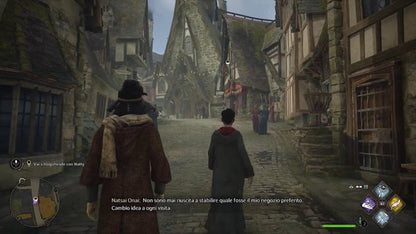 Hogwarts Legacy [Deluxe Edition] for PlayStation 5 (PS5) at Gamers INC, featuring the ultimate wizarding world experience with 72-hour early access, the Dark Arts Pack including the Thestral Mount, Dark Arts Battle Arena, and Dark Arts Cosmetic Set, plus an immersive open-world RPG adventure where you define your legacy at Hogwarts in the 1800s gameplay screenshot