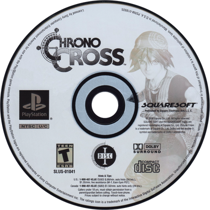Retro Chrono Cross PS1 inspired design featuring classic JRPG fantasy aesthetic vintage PlayStation adventure surreal parallel worlds ensemble cast magical realism vibrant ocean island setting iconic Squaresoft storytelling nostalgic role playing game presentation disc 1