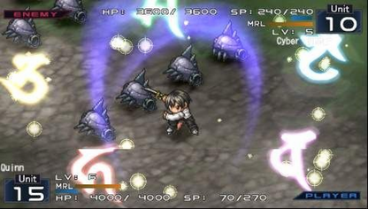 Aedis Eclipse: Generation of Chaos retro PSP video game Aedis Eclipse Generation of Chaos tactical RPG fantasy strategy turn based combat anime style role playing game handheld console release gameplay