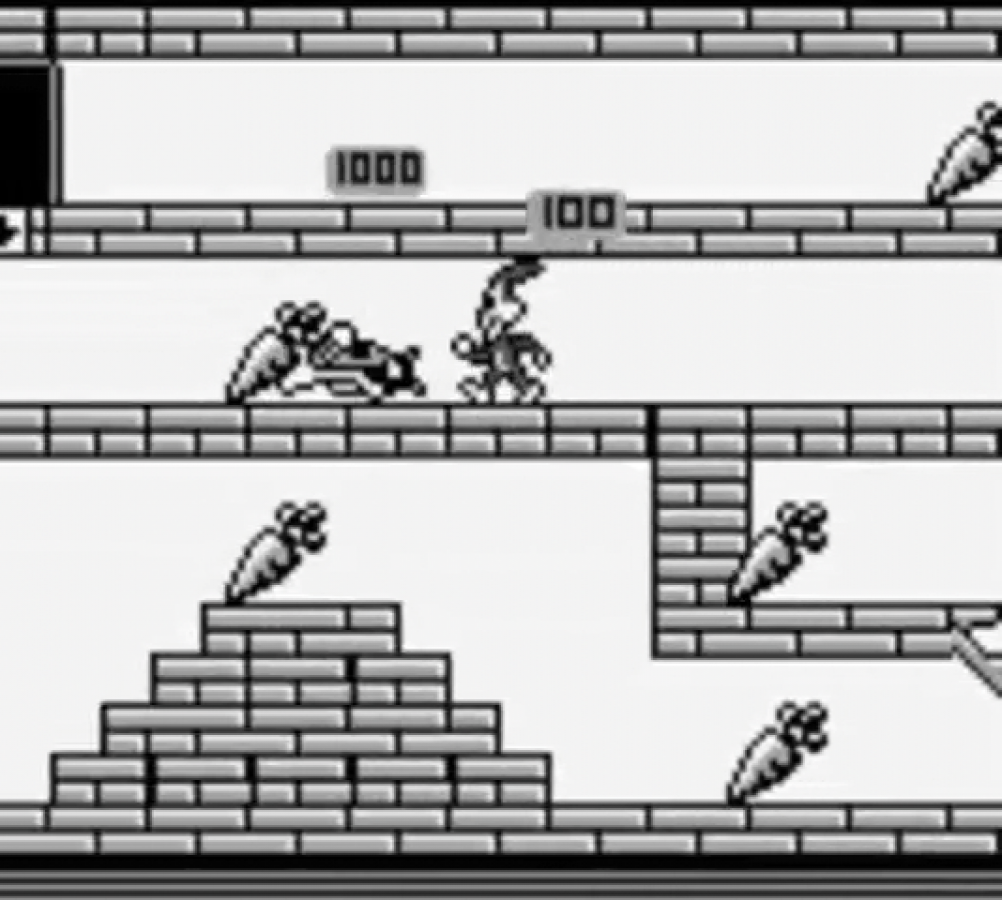 Bugs Bunny Crazy Castle gameplay for Game Boy (GB) video game 