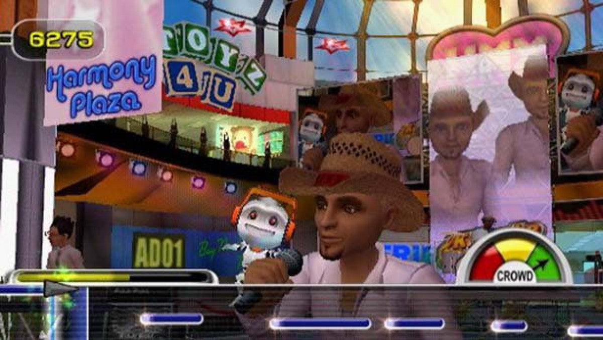 Karaoke Revolution Party gameplay for Playstation 2 (PS2) video game