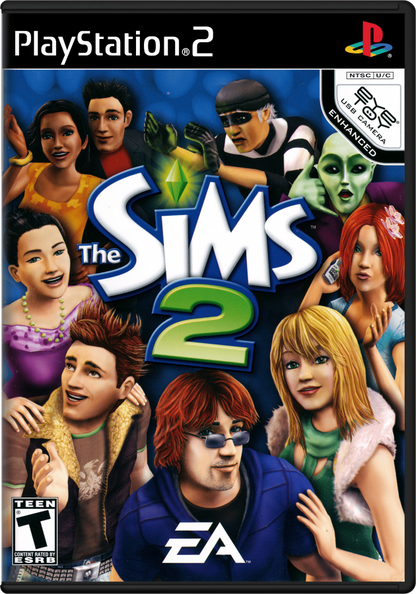The Sims 2 PS2 PlayStation 2 life simulation game sandbox gameplay character creation social simulation open ended gameplay retro video game cover art