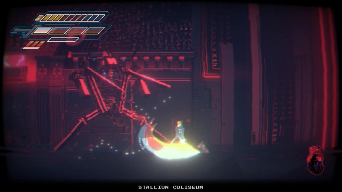 Narita Boy Limited Run 129 gameplay image for Nintendo Switch indie action game