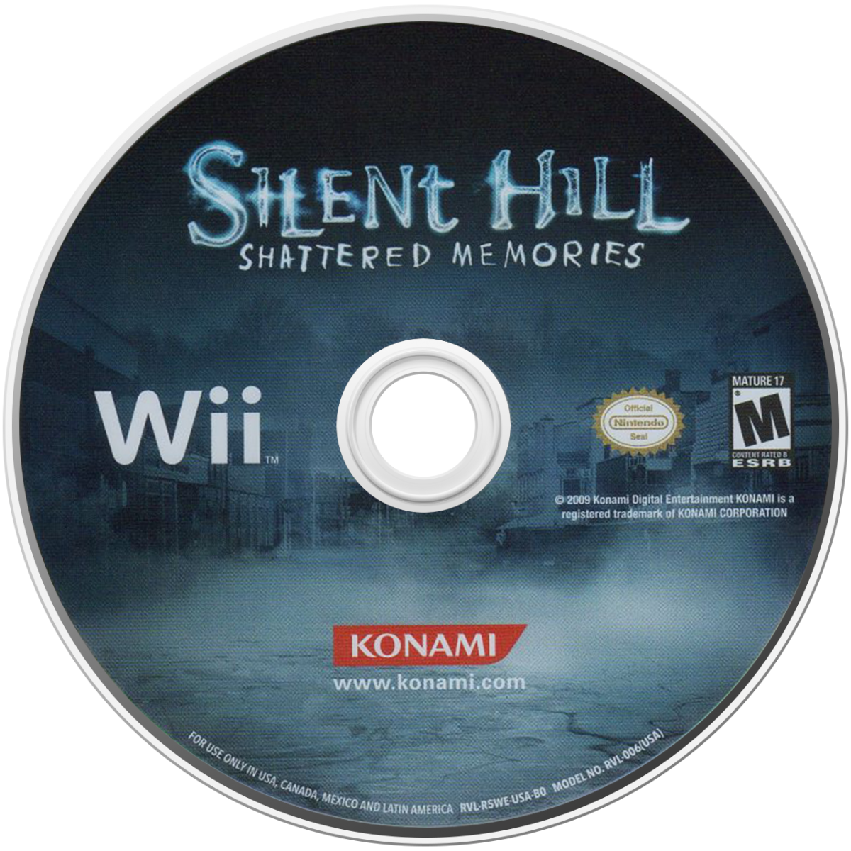 Silent Hill: Shattered Memories – Nintendo Wii (Wii) psychological horror adventure survival video game disc