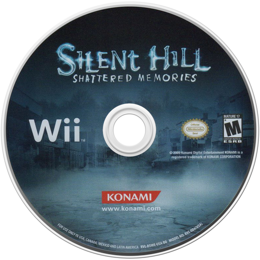 Silent Hill: Shattered Memories – Nintendo Wii (Wii) psychological horror adventure survival video game disc