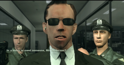 The Matrix Path of Neo PlayStation 2 PS2 for retro video game enthusiasts featuring action adventure gameplay martial arts combat bullet time mechanics cinematic movie inspired missions third person action sci fi storytelling and collectible gaming appeal gameplay