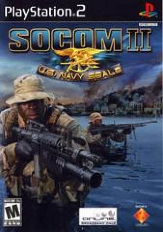 SOCOM II: U.S. Navy Seals cover art for PlayStation 2 (PS2) video game