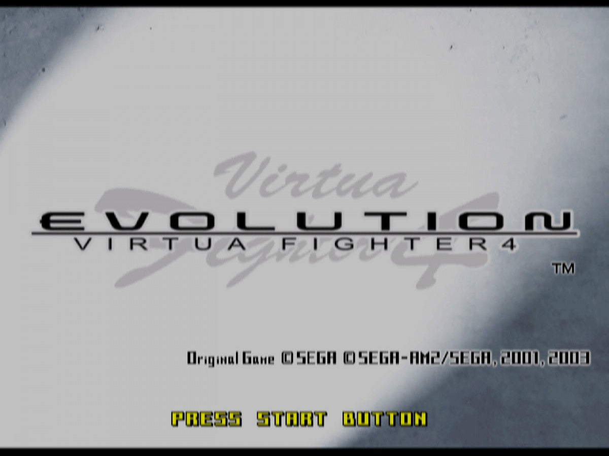 Virtua Fighter 4 Evolution – PlayStation 2: Refined 3D fighting with balanced mechanics, advanced training modes, and competitive arcade-style combat main menu